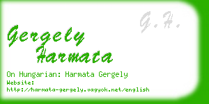 gergely harmata business card